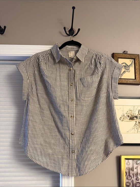 Japna Tops - JAPNA Short Sleeve Button Down